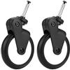 Zerodis Ruota Anteriore/Posteriore per passeggino Sostituzione Ruote passeggino Gomma da Cancellare Accessori Yoya Vovo Carrozzina (1 Pair Front)