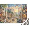UVTMWVTCUSIQ Città antica Puzzle in carta 1000 pezzi Allenamento mentale per adulti Carta spessa decorazione storica Regalo educativo 38x26cm/1000pcs