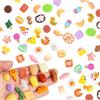 MBSIVSA 50 Pezzi Cibo in Miniatura, Accessori per la Casa delle Bambole, Mini Cibo, Giocattoli di Cibi e Bevande in Miniatura Misti, Cibos Finto (Casuale)