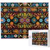 kkvhhyuo Puzzle da 500 pezzi con stampa artistica popolare messicana bohémien, puzzle colorati per adulti, puzzle per la decorazione della casa, regali per la famiglia, perfetto per serate di gioco