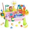 Qapayieg Tavolo Giochi d'Acqua - Giochi Piscina Elettrici Divertenti Educativi,Tavolo Acquatico Con Lavello Cucina,Adatto A Bimbi E Bimbe, Interno Ed Esterno, Casa Giardino Spiaggia Piscina