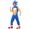Funidelia Costume Ufficiale di Sonic Deluxe per Bambino e Bambina, Tenuta da Videogiochi Riccio Blu Infantile, Costumi di Carnevale, Halloween e Feste - Taglia 10-12 anni