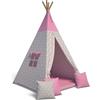 Best For Kids | Tenda per Bambini | Tenda Teepee con Cuscini Morbidi | Tenda da Gioco da Interni in Cotone Naturale | Struttura in Legno | Tenda da cameretta | Facile da Montare e Riporre | Pieghevole