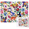 kkvhhyuo Puzzle da 500 pezzi per adulti con stampa di animali Otomi messicani, puzzle colorati per la decorazione della casa, idea regalo per la famiglia, perfetto per serate di gioco