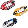 ZoneYan 3 Pezzi Barca per Bambini, Giocattolo da Bagno Galleggiante, Gonfiabile, Giochi d'Acqua, Mare, Rosso Casuale, Giallo, Blu