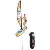 Générique Barche a distanza di telecomando per acqua, barca telecomandata,Barche RC per adulti | Gioco di vela impermeabile della piscina con a LED, 2,4 GHz per il gioco, avventure in pieno ai
