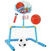 Generico Canestro da Basket per Piscina | Gioco Galleggiante 2-in-1 per Pallanuoto | Canestro da Basket Galleggiante | per Cortile Viaggio Spiaggia Piscina Campeggio Lago Festa Estiva