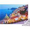 gHjKIZxCvBn Costiera Amalfitana Puzzle 1000 Pezzi Carta per Adulti Vista Notturna Relax Decorazione Casa Famiglia 38x26cm/1000pcs