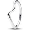 PANDORA Timeless Anello in argento Sterling ondulato, 52