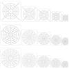 SODIAL Set di 15 Stencil per Strumenti di Pittura A Pois Mandala, Modello di Stenc3024
