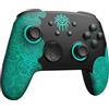 PALPOW Controller pc Wireless Compatibile con Switch/2/OLED/Lite, Switch 2 Controller FF01A-04, Bluetooth con 7 LED colorati/turbo/controllo motorio - Nero