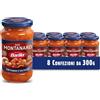 Barilla Sugo Ragù Montanaro, Salsa Pronta al Pomodoro con Salsiccia e Funghi, Sugo Pronto, Confezione da 8x300g
