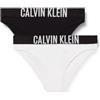 Calvin Klein 2pk Bikini G80g800729 Breve, Black (Pvhblack/Brightwhite), 10-12 Years Bambine e Ragazze