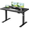 Homall Scrivania Regolabile In Altezza Scrivania Elettrica Con Gestione dei cavi e porta di ricarica USB Altezza Regolabile 73-118 cm, 2 Altezze Di Memoria Scrivania Per Ufficio (Nero, 120x60cm)