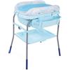 Chicco Cuddle & Bubble Vaschetta Bagnetto Fasciatoio Neonato Ergonomico con Materassino e Morbido Riduttore, Altezza Regolabile, Chiusura Compatta, Parent Organizer 2 Ruote, Max 11kg, Ocean, Blu