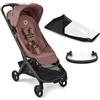 Bugaboo Butterfly 2 Passeggino da Viaggio - Sistemi Modulari con Maniglione e Parapioggia - Leggero, Piegabile con Una Mano, Seduta Reclinabile, Da 6 Mesi a 4 Anni - Dusty Pink