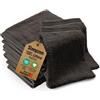 Sleepzen - Set di 10 Guanti da Bagno/Lavette in Cotone Biologico (Grigio) - Certificato GOTS - 500 g/m² Cotone a Fibra Lunga - Ultra Assorbenti e Morbidi - Certificato Oeko-Tex - Made in Portogallo