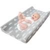 BNOYONERAS 80 x 40 x 10 cm, per fasciatoio, materassino per culla per materassini piatti e curvi, copertura per fasciatoio, lenzuolo con angoli in cotone (solo copertura, imbottitura non inclusa)