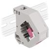 Delock Adattatore per guida a guida con presa Keystone SC Simplex a femmina, viola