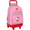 safta HELLO KITTY - Zaino grande con ruote, compatto, rimovibile, ideale per bambini di diverse età, comodo e versatile, qualità e resistenza, 33 x 22 x 45 cm