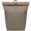 Kapten & Son Zaino Lund Basic 14 - 16,5 L | Rolltop Donna & Uomo | Bagaglio a mano con scomparto per laptop da 14 | Vegano e impermeabile, noce, 14-16,5 L