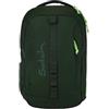 satch con:next Backpack zaino scuola ergonomico, impermeabile e leggero, con scomparto laptop e box porta-quaderni integrata Urban Green - Verde