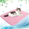 NIBESSER Tappetino Refrigerante per Cani Piccoli Tappetino Rinfrescante per Gatti Impermeabile Antiscivolo Tappeto Refrigerante Cane per Cuccia Casa Viaggio Macchina，XS-40x30cm，Rosa