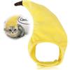 KUIDAMOS Cappello a Forma di Banana per Gatti, Divertente Accessorio Costume per Animali Domestici, Taglia Unica, Ideale per Festività e Fotografie