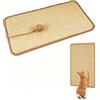 HAPZUR Tappetino Sisal Naturale 20x40 cm, 1 Pezzo - Giochi per Conigli Nani, Nager & Criceti, per Grattare, Rosicchiare e Scavare, Cura Denti & Artigli