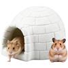 Generic Casetta per criceti, piccola casetta refrigerante per gerbilli in resina, per cincillà, per animali domestici, genitori, bambini, adolescenti, adulti, custodi negozi, ufficio, appartamento, soggiorno