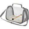 Generic Borsa da viaggio per uccelli, comoda gabbia da viaggio e design sicuro, 26 x 19 x 19 cm, gabbia per uccelli da viaggio, trasportino per pappagalli, fringuelli, calopsitte, ara o parrocchetto