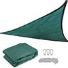 CANYUE Tenda A Vela Triangolare Tenda da Sole Resistente Ai Raggi UV in Robusto Polietilene Ad Alta Densità (100% HDPE) per Feste All'aperto in Giardino E in Terrazza con Corda (5x5x5m,Verde)