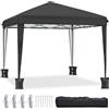 YITAHOME Gazebo pop-up da esterno 3 x 3 m impermeabile pieghevole per tutte le stagioni con protezione UV altezza regolabile borsa per il trasporto e corde per patio/spiaggia/barbecue/campeggio/Festa