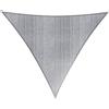 Lumaland Parasole con corde di fissaggio in nylon, 100% HDPE con filtro di protezione UV, 3 x 3 x 3 x 3 m, grigio chiaro