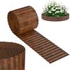 ACXIN Bordo per prato alto 15 cm, in metallo zincato, facile da montare, limitatore ondulato per aiuole e giardino, lunghezza regolabile, blocco radici flessibile e bordo tagliente, 5 m - ruggine