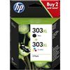 HP 303XL Multipack nero / differenti colori (3YN10AE MCVP) - 3YN10AE MCVP