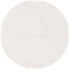 vidaXL Piano Tavolo Bianco Ø30x2,5 cm in Legno Massello di Pino