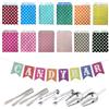 PIKABOOM Set di Accessori per Candy Bar: 107 Pezzi (Sacchetti, Palette, pinze, Ghirlanda), Perfetto per Matrimoni e Feste. Set Decorativo e pinze di Alta qualità.