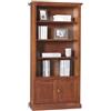 milani home MilaniHome.it - Libreria Tinta Noce 90x41x186 per Interno Sala da Pranzo Salotto Cucina Ufficio Massello Arte Poveradi coloreTinta Noce