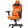 Anda Seat Kaiser 4 V2 L, Sedia Gaming Ergonomica in Tessuto Arancione, Sedia Ufficio Ergonomica Lombare, Braccioli 6D, Cuscino Magnetico Memory Foam, Reclinabile 135°, fino a 118 kg, Gaming Chair