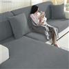 YSTELLAA Copriseduta Divano Elasticizzato, Copri Seduta Divano Antiscivolo, Universale Copridivano Cuscini Separati, Sofa Seat Cover Lavabili(3 Posti, Grigio Chiaro)