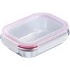 Westmark Portapranzo - A tenuta stagna, Adatto a microonde e forno, senza BPA, accaio inox, Bento box per scuola, lavoro e asilo - Argento, 400 ml