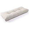 SUNROX LokGrip - Cuscino antiscivolo per panca in memory foam, FadeShield, impermeabile, durevole, spesso, per interni ed esterni, 106,7 x 40,6 x 10,2 cm, colore: crema
