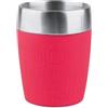 Emsa 514517 Travel Cup Bicchiere Termico, Acciaio Inossidabile, Lampone