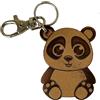 Etabeta Portachiavi Panda - Portachiavi Animali Panda in Pelle Per Auto - Portachiavi ragazzi - Made in Italy