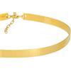 EMMANUELA handcrafted for you Collana minimalista, catena di polsini, collana girocollo in oro rosa, girocollo in polsino, catena d'argento, collana da sposa, collana regalo di nozze