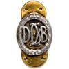 miss divisa Pin DOSB brevetto sportivo in metallo finitura bronzo anticato - Mini accessorio da giacca o collezione - 15 mm argento