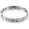 JewelryWe Bracciale Elegant da Donna Braccialetti per Terapia Magnetica,Braccialetto Cuore Regolabile