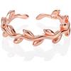 Namana - Anello da piede regolabile in argento Sterling 925, da donna, in argento, oro o oro rosa, con motivo a foglia, anello regolabile per dita dei piedi, anelli Midi o Pinky, per donne e ragazze