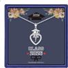Turandoss 2026 Regali di Laurea Collana con Cuore - Collana d'Argento con Lettere, Ciondolo a Forma di Cappello di Laurea, Collana per Regali di Laurea per Diploma, Bachelor, Master per Ragazza